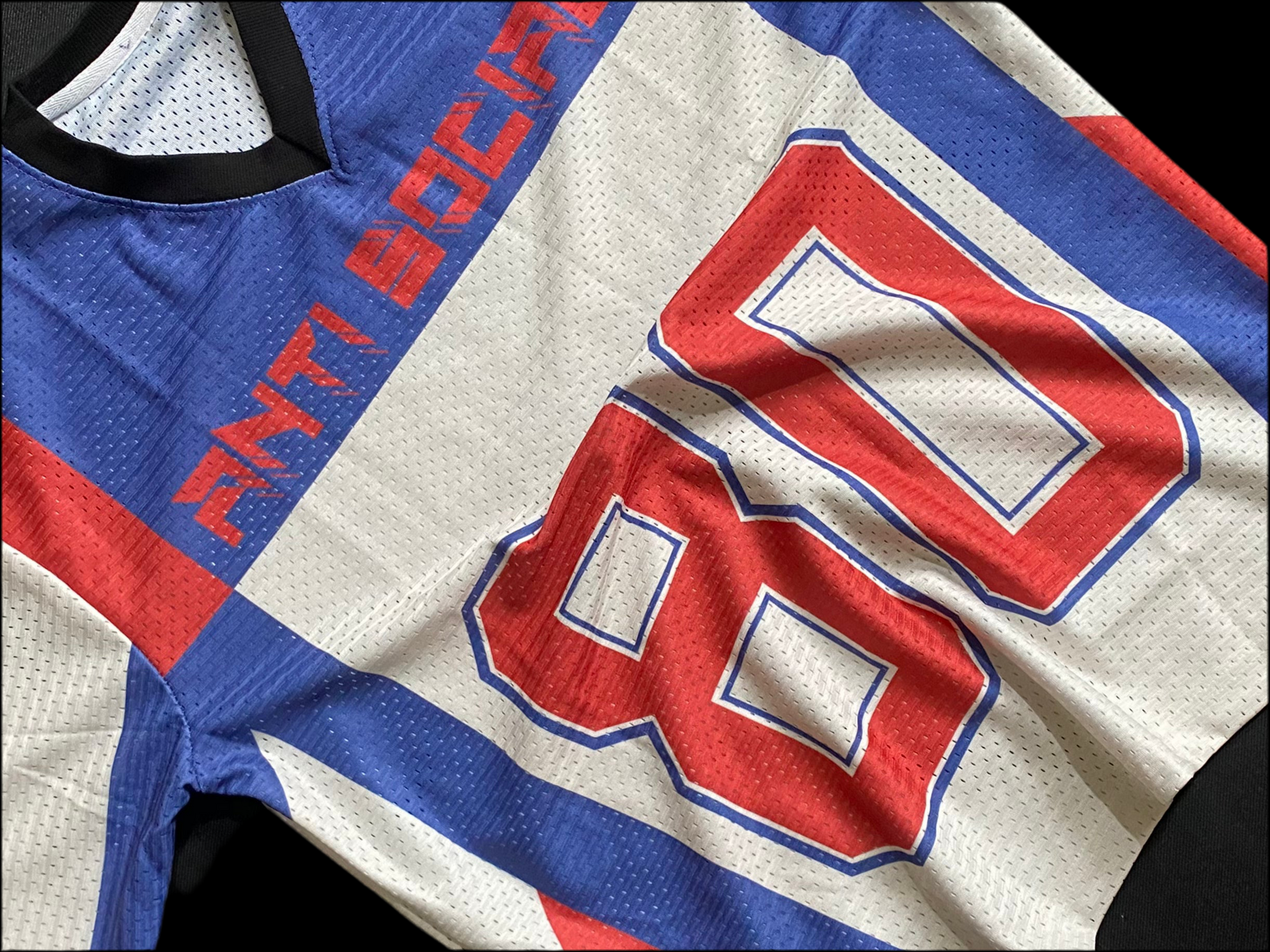 red and white jersey